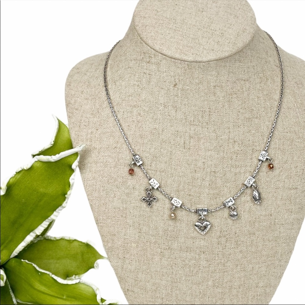 Brighton Retired Silver Charm Necklace New